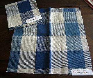   HOUSE Fabric Samples ~ BRANFORD PLAID ~17 x 16 1/2 ~ SCOTLAND