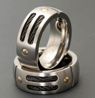 8mm New Mens Ring Jewelry Titanium Wedding Band