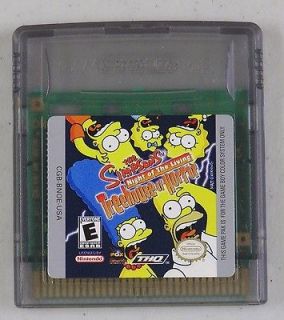 The Simpsons Night of the Living Treehouse of (Nintendo Game Boy 