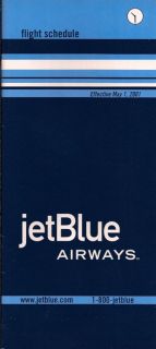 JETBLUE AIRWAYS MAY 1,2001 SYSTEM TIMETABLE