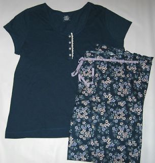 NWT Womens Plus Size 1X 2X Blue Pajamas Pjs Sleepwear Sets by 