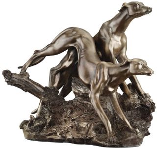   Art Deco Style European Breed Italian Greyhound Gallery Sculpture