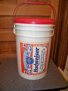 Budweiser King of Beers 6 Gallon Ice Bucket Super Cooler Plus Life 
