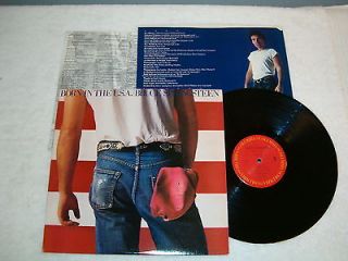 Bruce Springsteen Born In The USA 1984 LP, VG+, w/ Insert, Vinyl