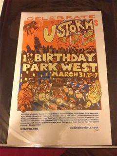 USTORM 1st Birthday Chicago 07 Pollock Poster #1 of 300 (Phish 