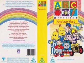 ABC FOR KIDS FAVOURITES VIDEO PAL VHS ~ A RARE FIND