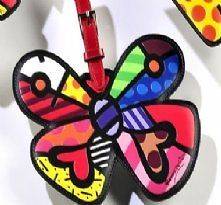 Romero Britto BUTTERFLY Luggage Tag