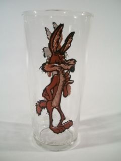 Vintage 1973 Fast Food Warner Brothers Wile E Coyote Pepsi Glass One 