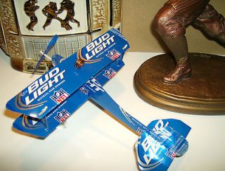 BUD LIGHT BEER Can Plane Airplane. Made from REAL Beer cans Neon Sign 