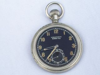   Military ww11 Uhrenfabrik Buren A.G,A.Lunser Berlin pocket watch