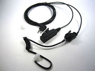 WIRE SURVEILLANCE EARPIECE WITH BLACK TUBE SECURITY CP200 PR400 CLS 