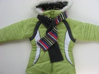NWT Girls 7/8 10/12 14/16 London Fog Ski Jacket Coat w/ Fleece Scarf $ 