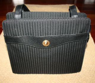 Bueno Black Tone on Tone Stripe Bag