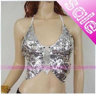 belly dance costume Butterfly Top bra one size 8 colors