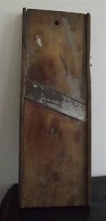 Old Primitive Weathered Wooden Cole Slaw Cutter Board