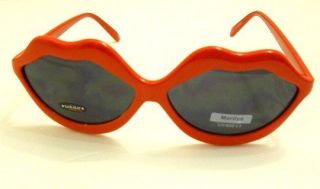 Smooch Lips Red Frame Sunglasses Vintage look Urban Outfitters New 