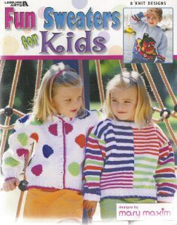 FUN SWEATERS FOR KIDS ~ PATTERNS ~ SALE ITEM ~ NEW