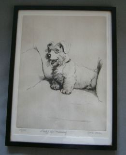 Cecil Aldin Ready for Mischief Pencil Signed Limited Edition Etching 