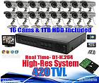 16CH CCTV DVR Home&Business Video Audio Security System 16 COMS 