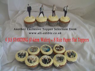   JLS  **LIMITED EDITION** 12 FAIRY CAKE/MUFFIN TOPPERS *SEE LISTING