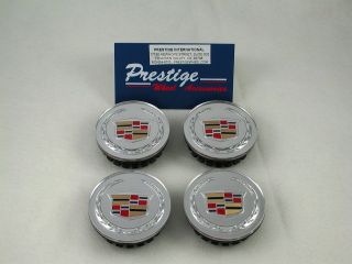CADILLAC COLORED OEM CENTER CAPS (4)CTS DTS STS SRX XLR Fits all late 