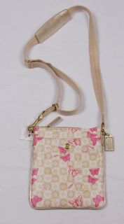 NWT COACH Waverly Butterfly Coated Canvas Swingpack Bag #47631