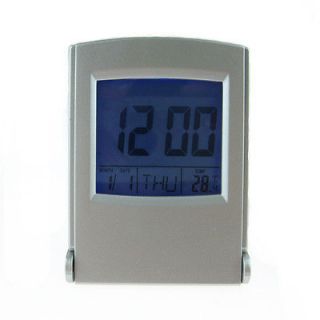 New Travel Desk LCD Alarm Clock Calendar Temperature Backlight 