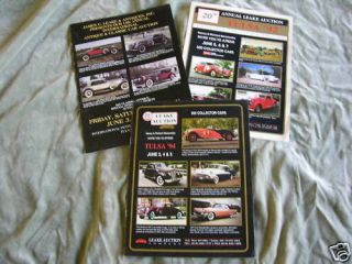 JAMES LEAKE USA CLASSIC CAR AUCTION PREVIEW BROCHURES