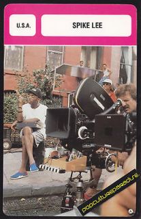 SPIKE LEE Movie Director FRENCH BIOGRAPHY PHOTO CARD
