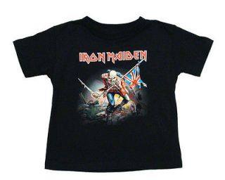 Iron Maiden The Trooper Metal Rock Band Toddler T Shirt Tee