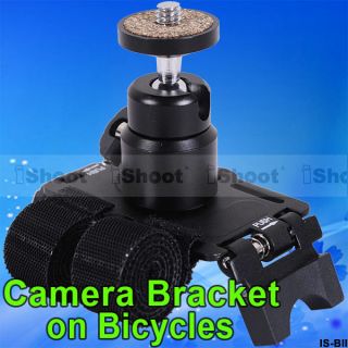   Bracket/Holder/Mount on Motor Bicycle/Bike for Small DSLR Camera&Flash