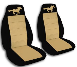   set horse black/tan front car seat covers,OTHER ITEMS&BACK SEAT AVBL