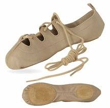 Capezio Ghillie 389 Dance Shoe 3 to 6.5 Tan Irish NIP