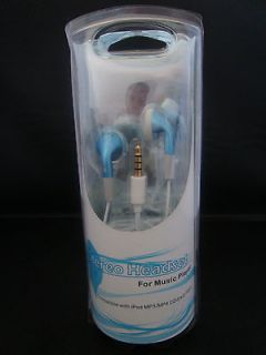   compatible earbuds earphones microphone /MP4 CD/DVD player blue