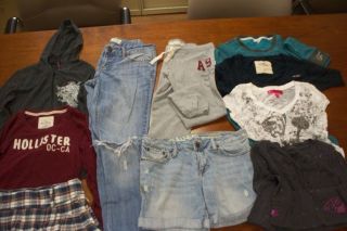 LM Lot of 10 Womens Clothes Hollister Candy Rain Almost Famous Fox 