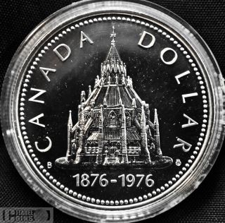 1976 canada specimen silver dollar parliament library from canada 