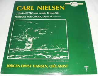 CARL NIELSEN Commotio for Organ Opus Record Album Lp TURNABOUT VOX 