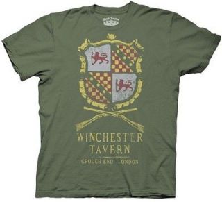 Shaun Of The Dead T Shirt   Winchester Tavern Adult Green Shirt
