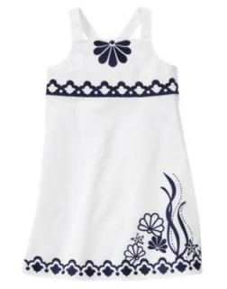 NWT Gymboree Cape Cod Cutie Dress Size 4 5 6 7 White Navy Seashell