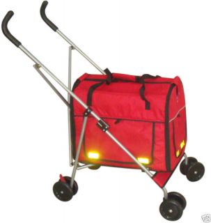 In 1 Red Pet Dog Stroller/Carri​er/House/Car Seat 7R