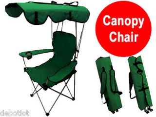   CANOPY CHAIR   BEACH CAMPING CHAIR XL / OUTDOOR CAMP CHAIRS / GREEN