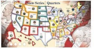 Whitman Coins State Series Quarter Collector Map Foam WHC0794821944