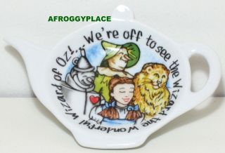 Wizard of Oz Tea Bag Rest Paul Cardew Dorothy Toto Cowardly Lion Tin 