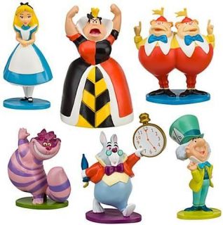 Disney Alice in Wonderland Figure figurine Play Set PVC Cake Tooper 