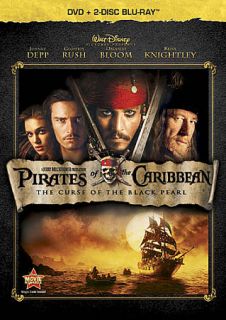 Pirates of the Caribbean The Curse of the Black Pearl Blu ray DVD 