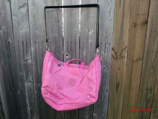 Pink Kipling Duffle Overnight Bag