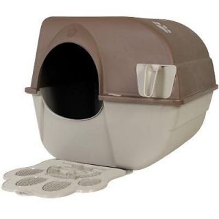   Large Roll n Clean Self cleaning Litter Box with Paw Cleaning Litter