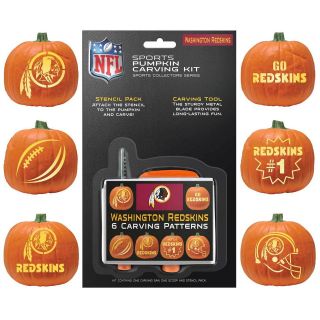   Redskins Halloween Pumpkin Carving Kit NEWStencils for Jack o latern