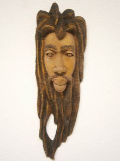 Wooden Wall Decor Head of Bob Marley 17