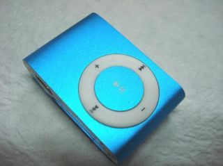   Metal Clip  Player for 2GB 4GB 8GB 16GB Micro SD/TF Card Blue Color